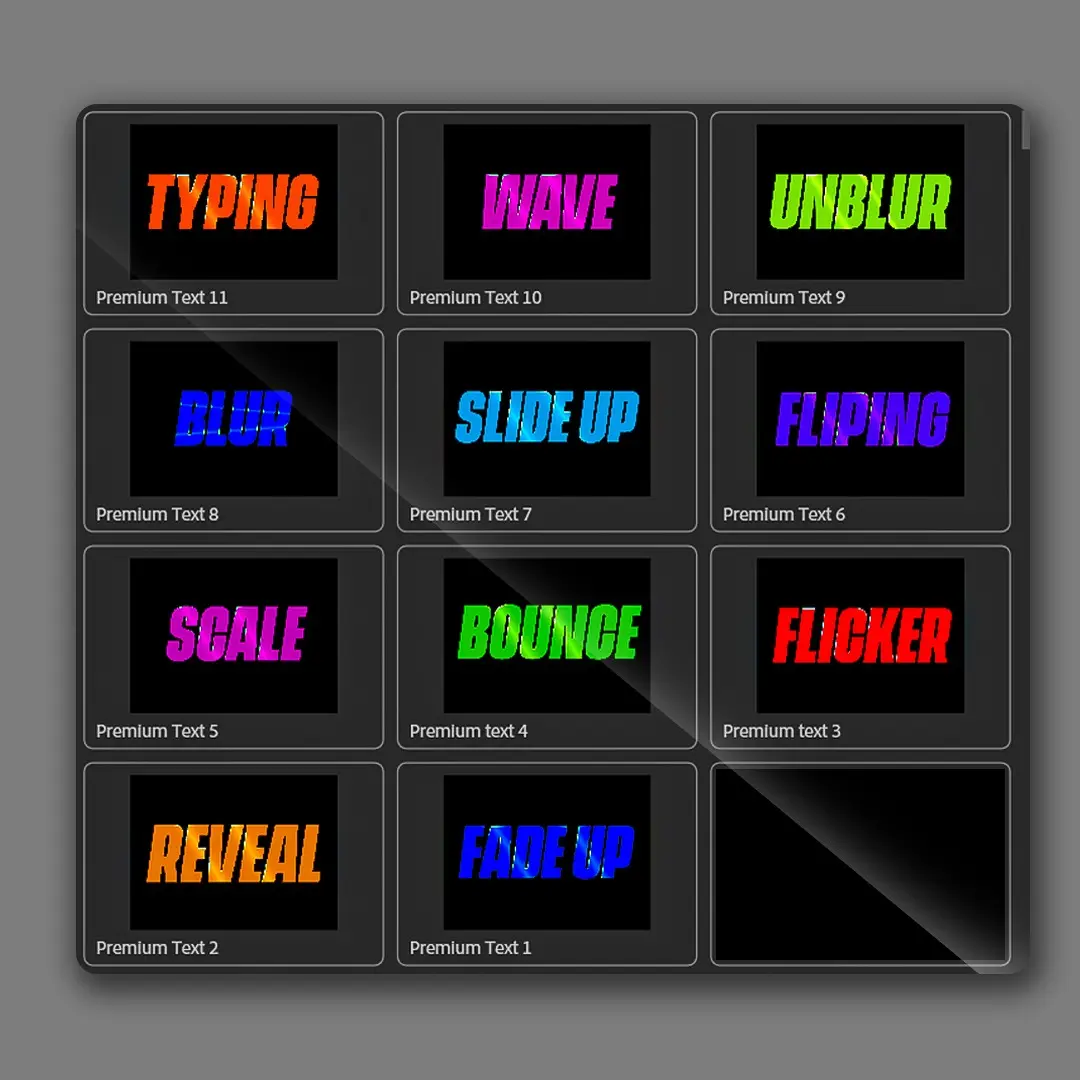 Premium Text Pack – 11+ Drag & Drop MOGRTs preview 1